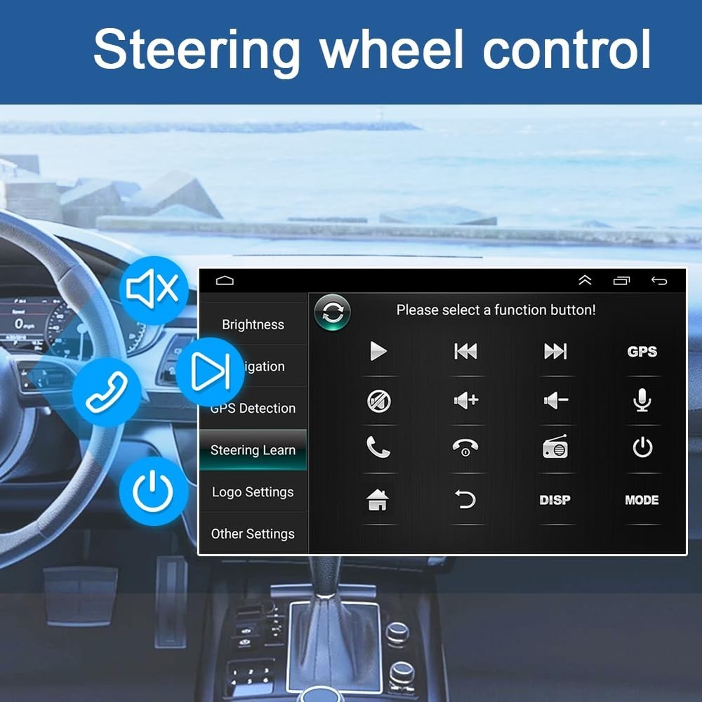 7'' Android 14 Car Stereo Wireless Carplay Android Auto for Highlander 2000-2007