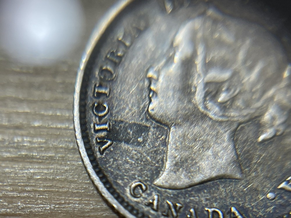1899 Canada 5 Cents Silver Coin Better Grade High Value