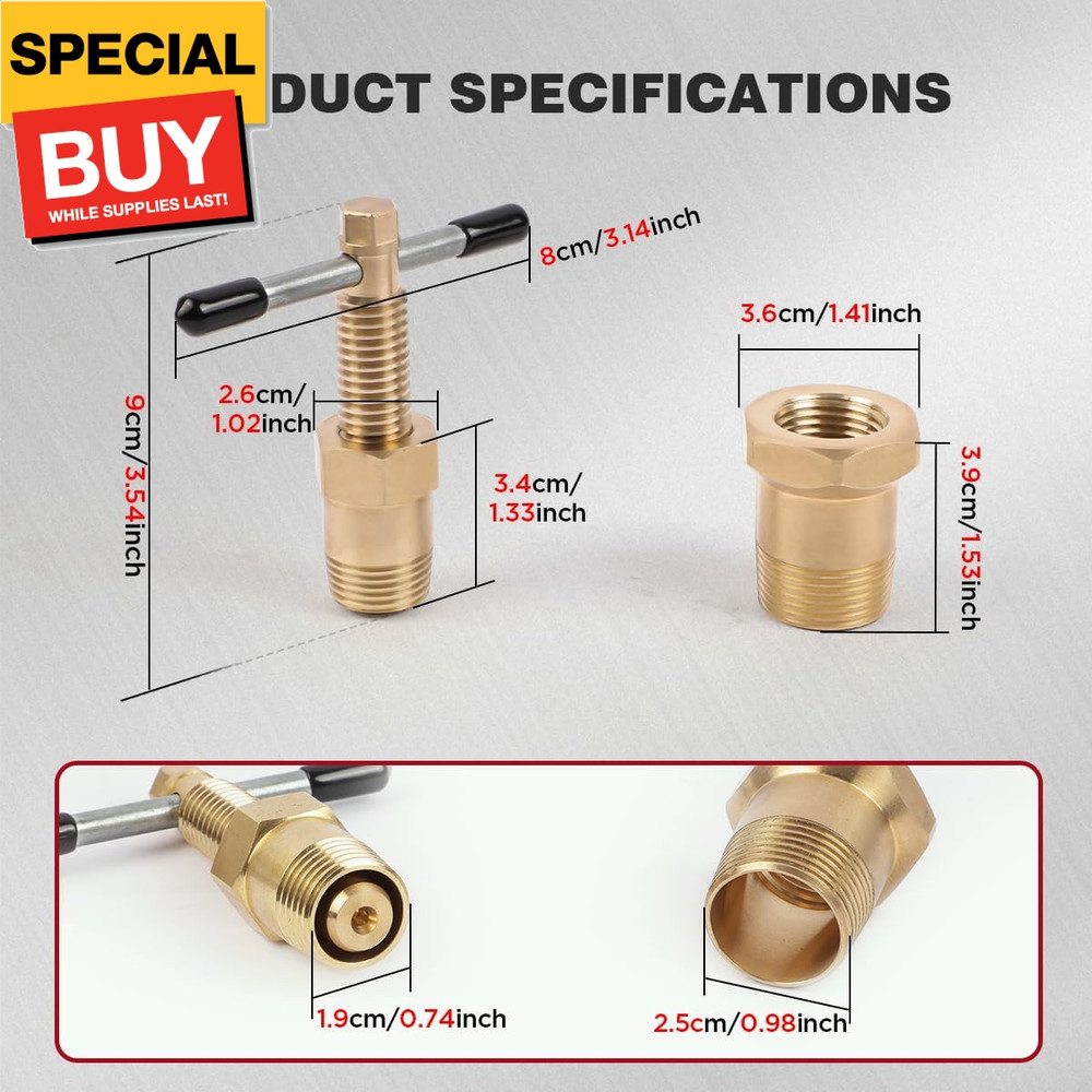 Compression Sleeve Puller Tool, Upgraded Hexagonal Head Design, Ferrule Puller P