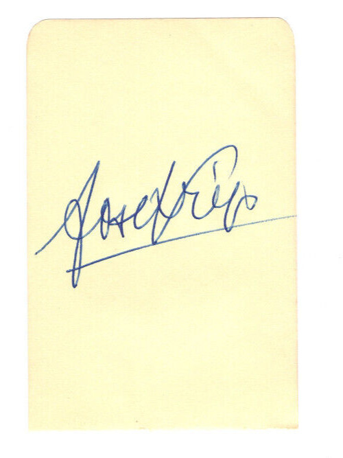 Josef Krips Signed Page 1950s / Autographed Austrian Conductor