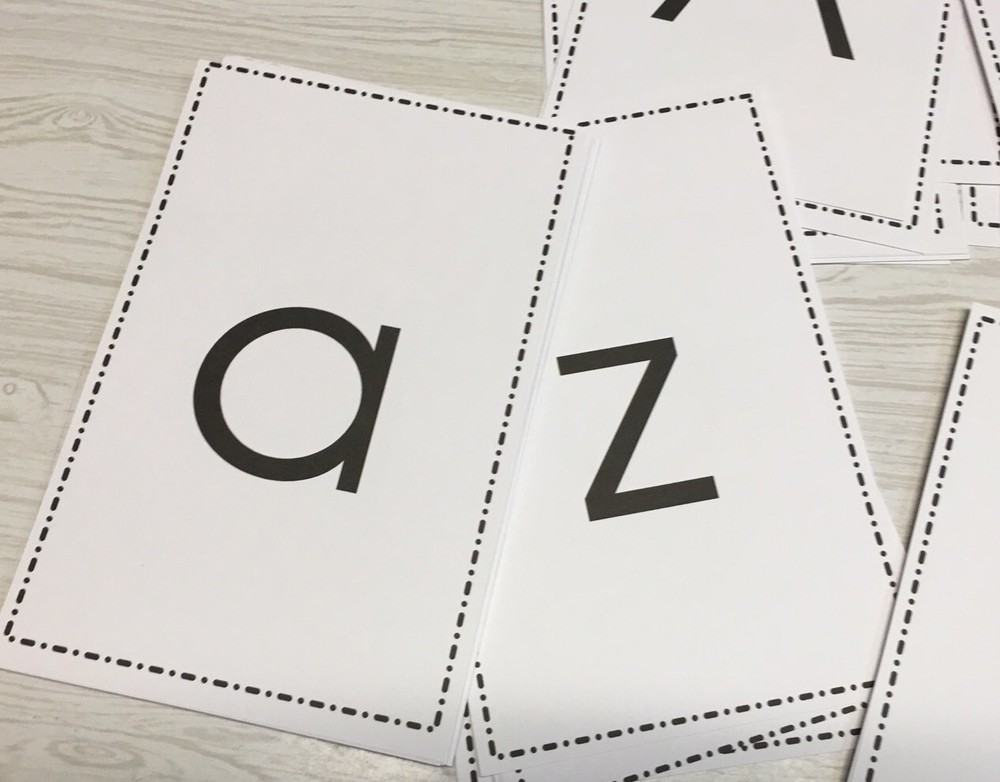 LAMINATED- Numbers & Letters (Upper And Lower Case) Flash card Set - 78 Cards.