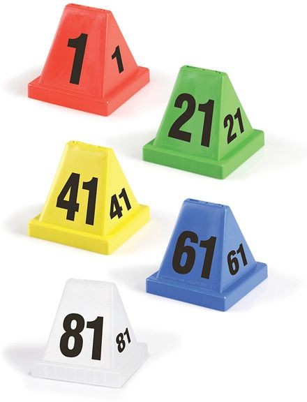 Forensics Source Versacone CSI Numbered ID Markers, Green, #21-40 VCN-2140G