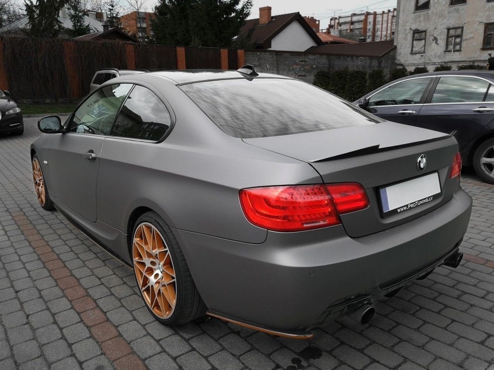 For 3 E92 E93 M Sport Rear bumper Side Splitters flaps CARBON