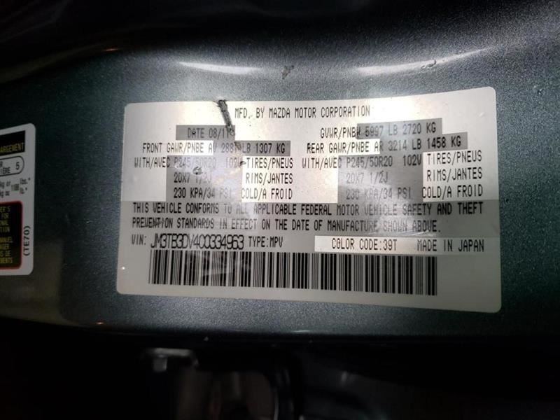 CX-9 2012 Headrest 363351