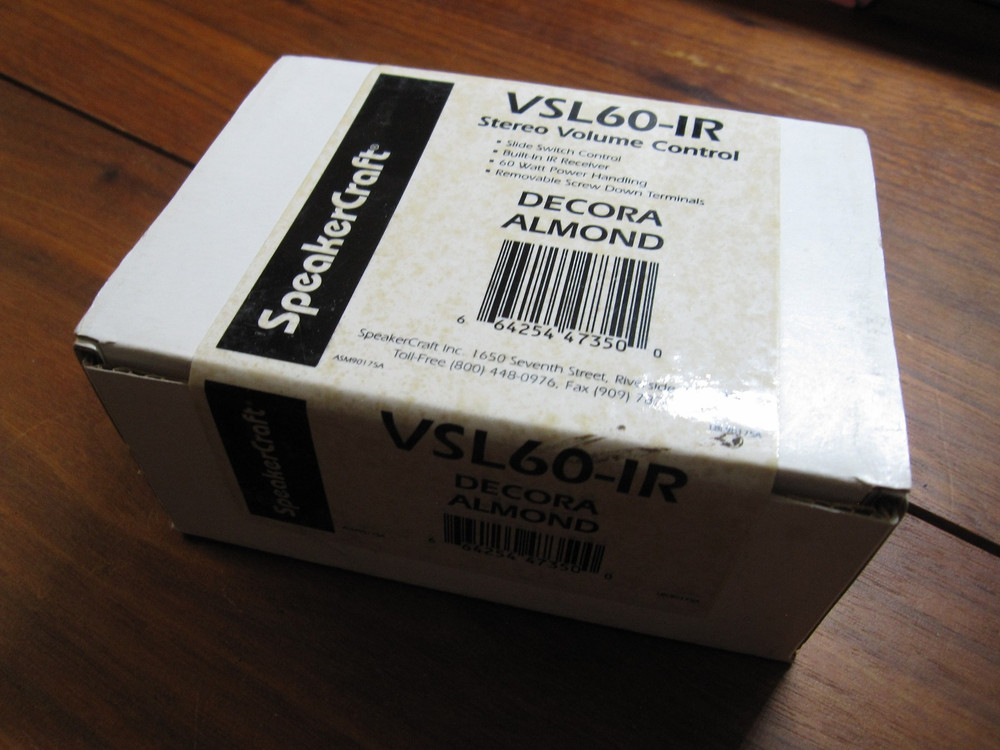 SpeakerCraft Stereo Volume Control VSL60-IR New