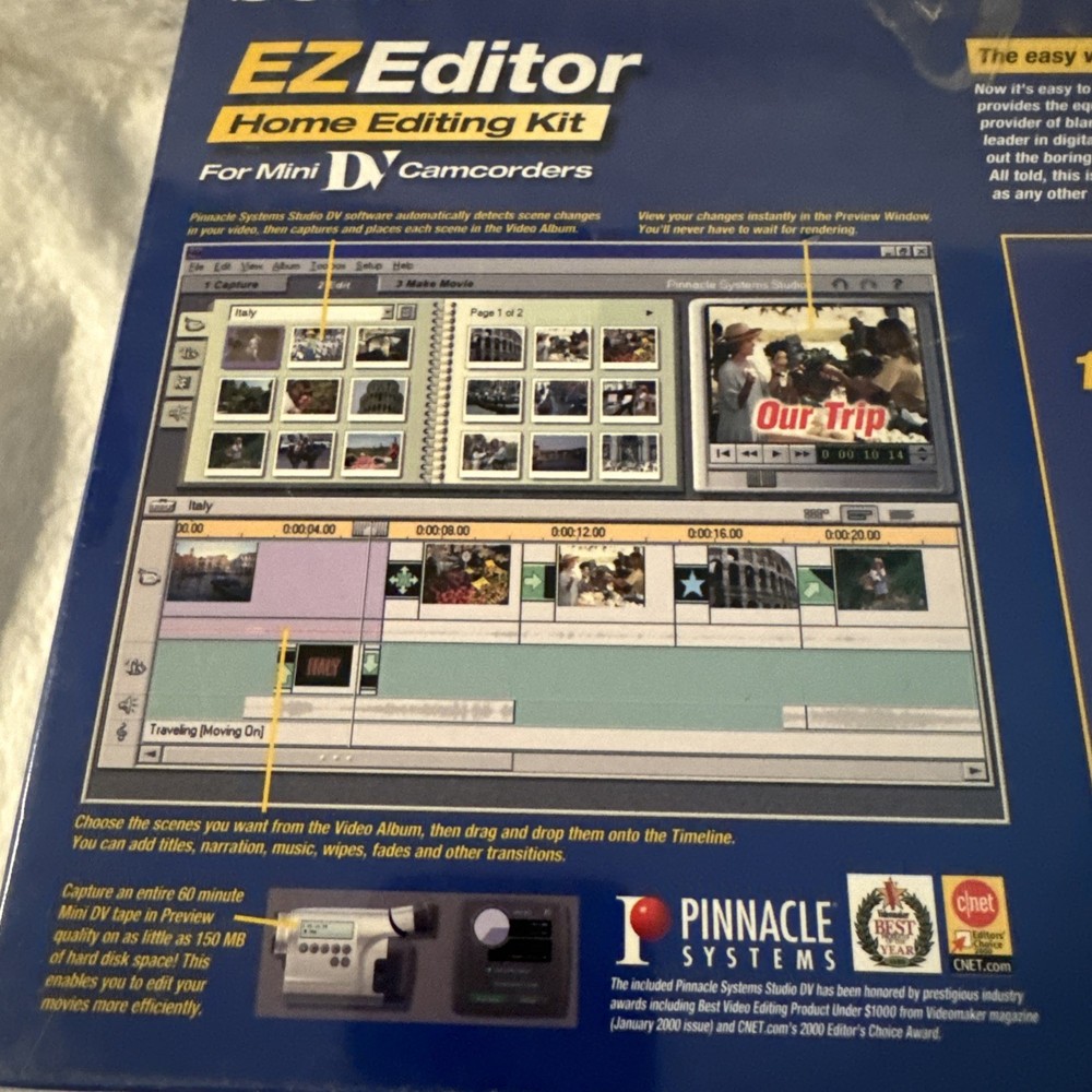 Sony EZ Editor Home Editing Kit For Mini DV Camcorders NEW SEALED