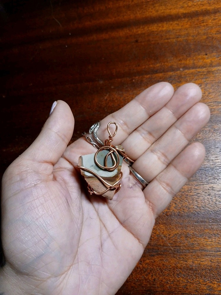 Copper Wire Wrapped Mookaite