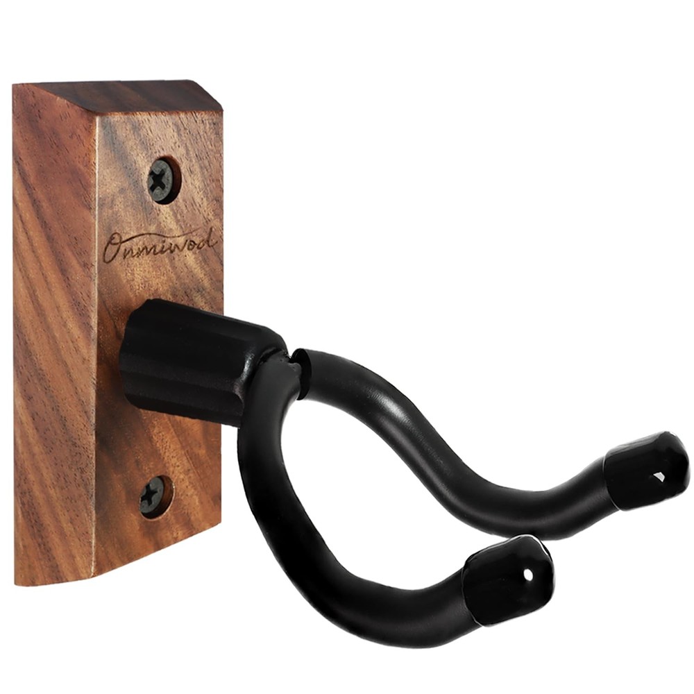 Ukulele Wall Mount Hanger, Black Walnut Wood Walnut,