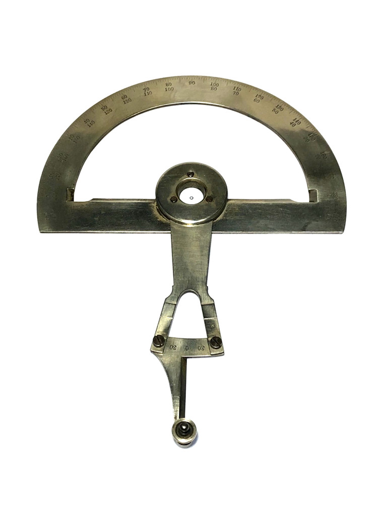 German Silver Protractor Riefler