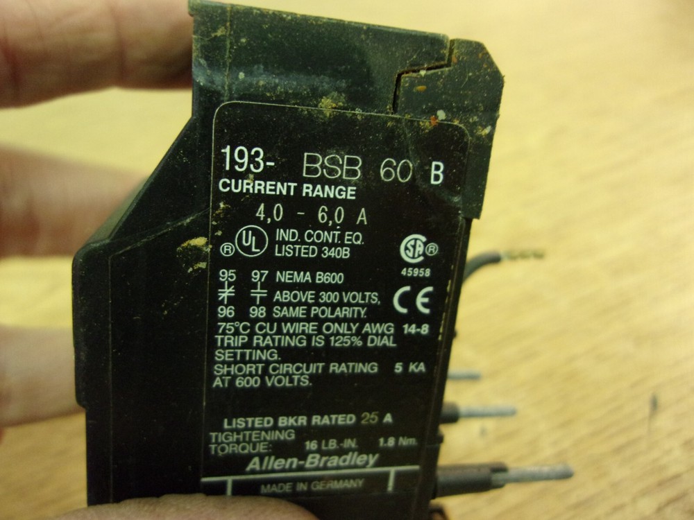 Allen-Bradley 193-BSB-60 Series B