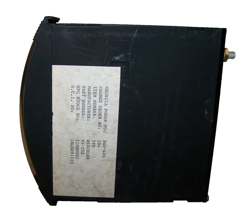 NEW WESCHLER GPM FLOW INDICATOR/PANEL METER 0-100 VX252