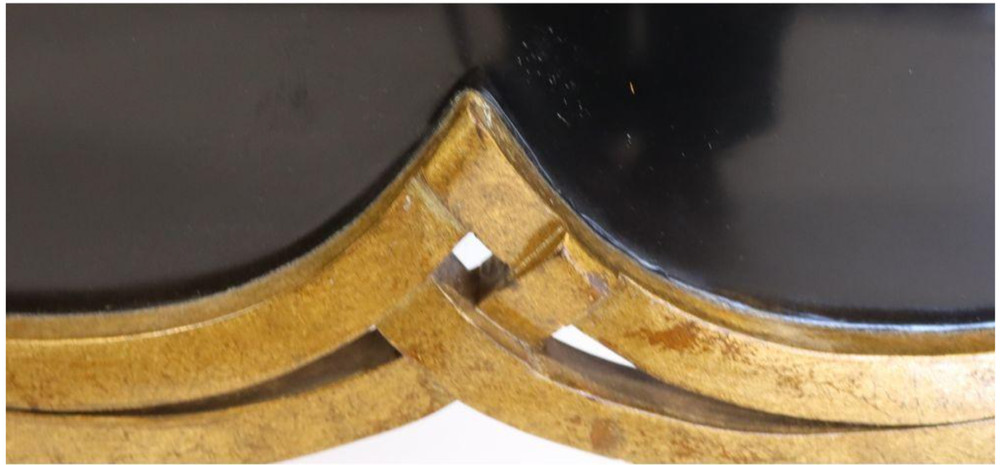 Christopher Guy Gilt And Ebonized End Table