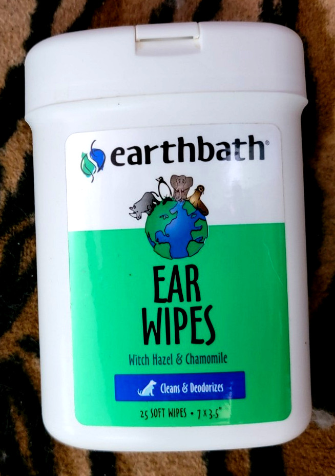 Eathbath Pet Ear Wipes Dog or Cat..ea. new!