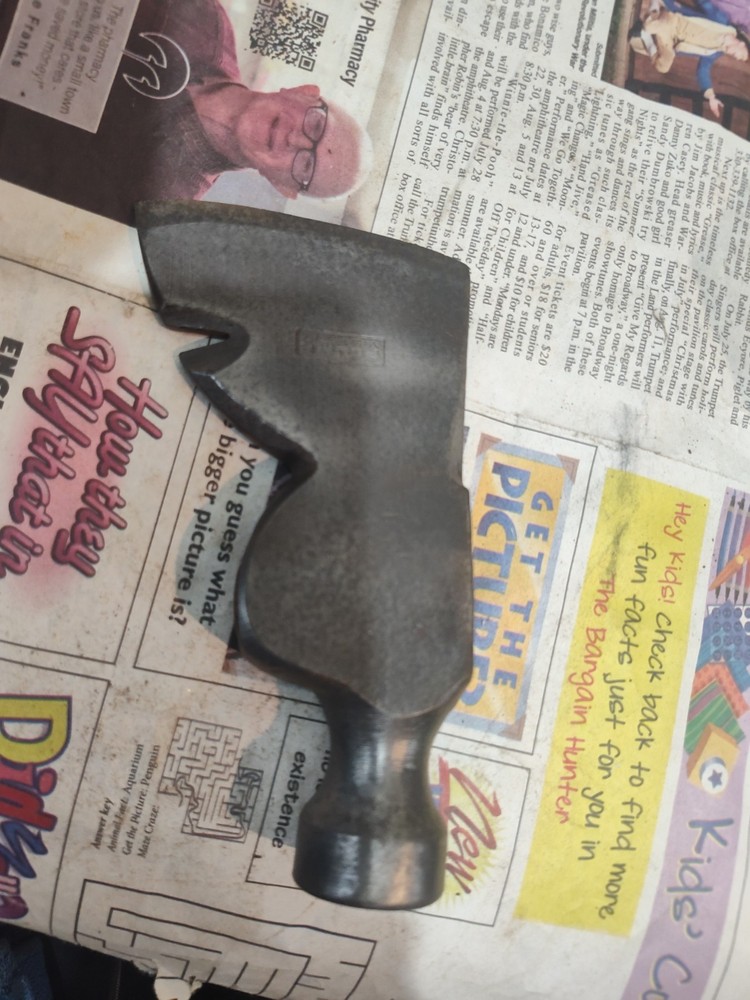 VintagePLUMB VICTORY HAMMER HATCHET HEAD
