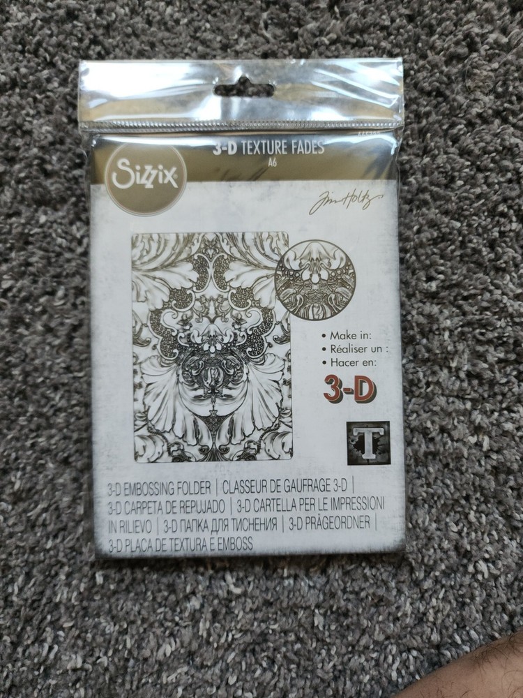 Sizzix 3-D Texture Fades, Damask 665733