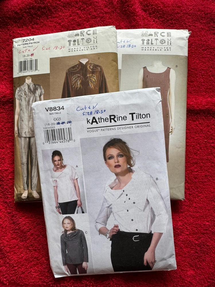Vogue Patterns ~ All CUT Patterns are Size 18-20 * ~ * ~ * ~ * ~ * Listing 1820