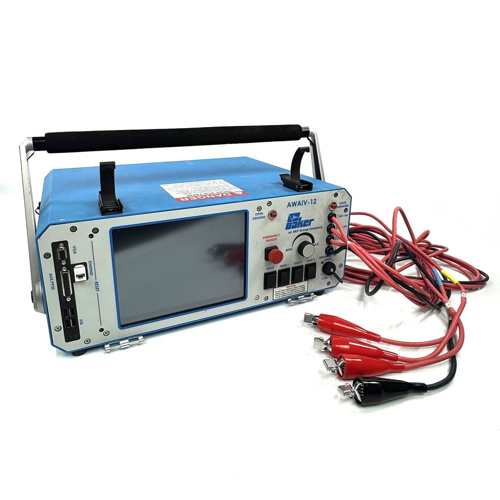Megger SKF Static Motor Analyzer Baker AWA-IV 12kV Motor Tester / Analyzer