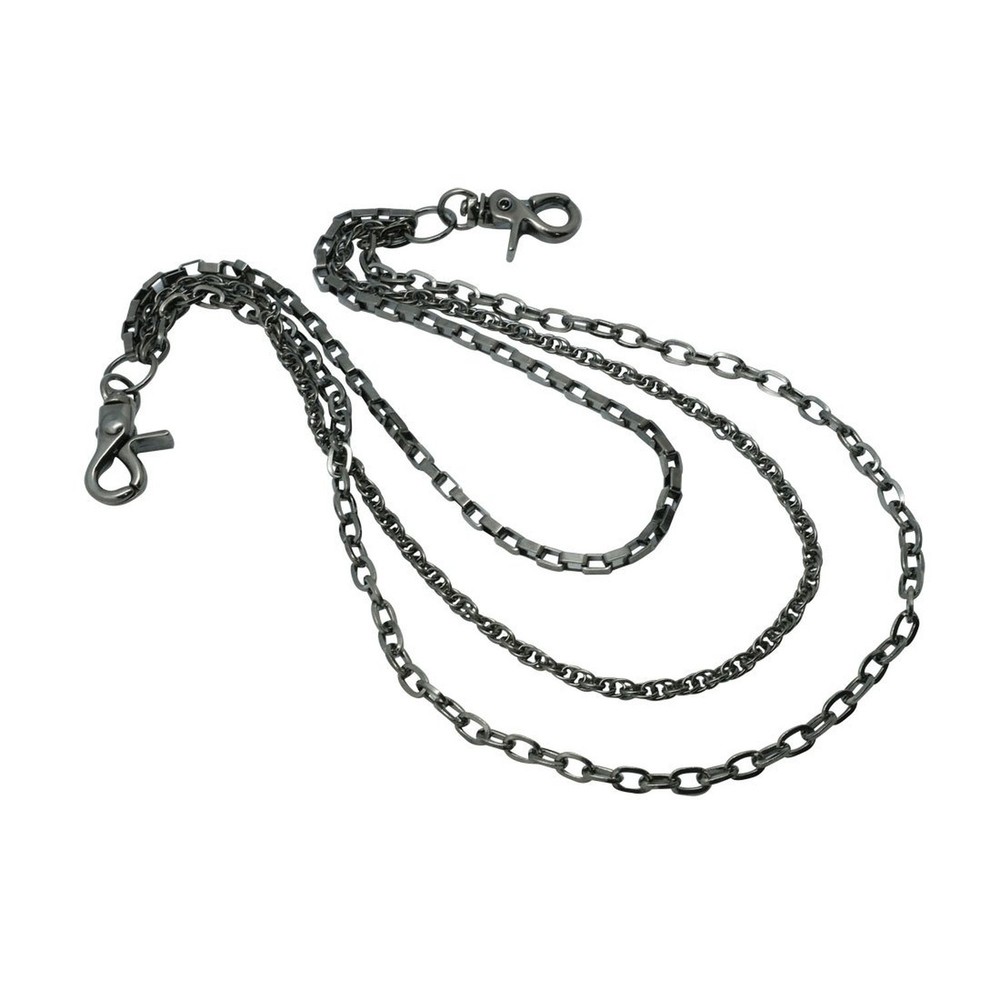 Slim Triple wallet chain Swivel Trigger snap Lightweight Biker Key chain