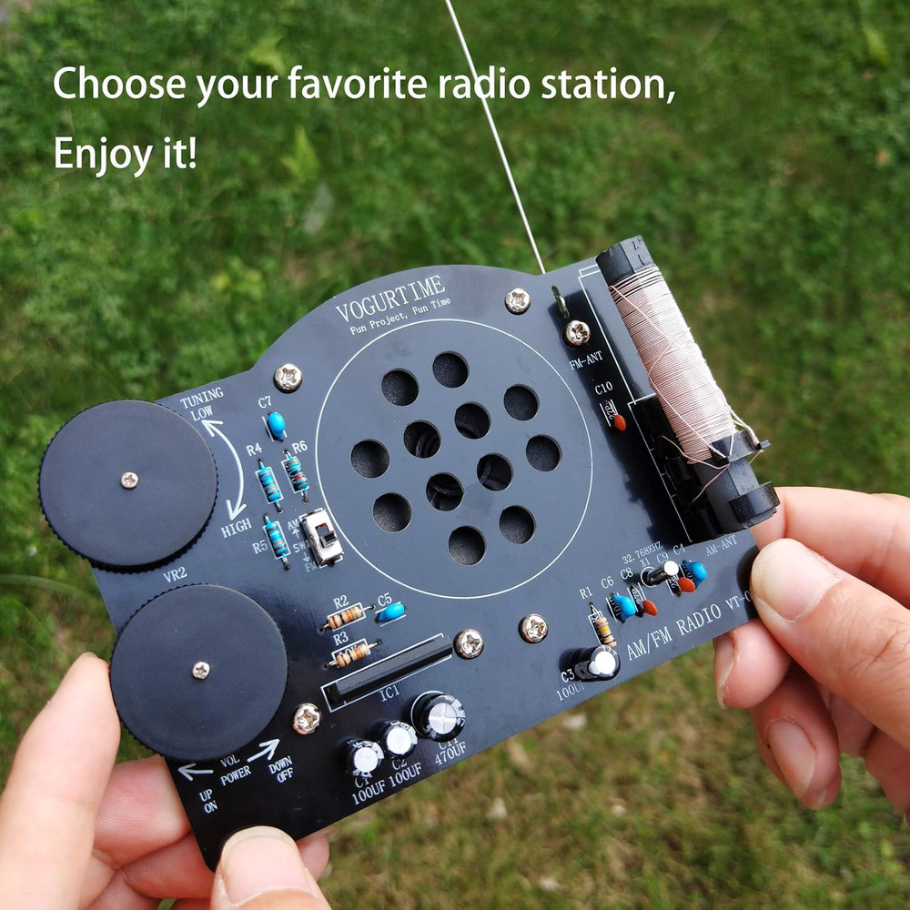 AM FM Radio Kit Soldering Project Kit for Learning Practicing Teaching Electroni