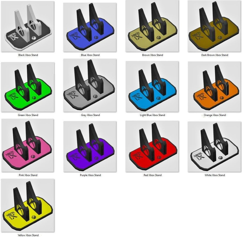 Xbox One & Series X S controller Stand 3D Print Multi Color.
