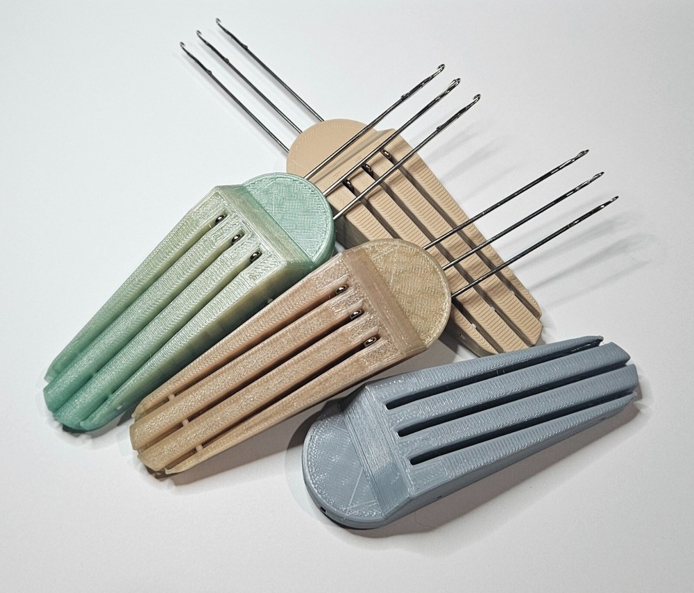 3D Printed Handle Cordsmith I-Cord Tool w/ Replaceable Needles - 3 Hook & 4 Hook