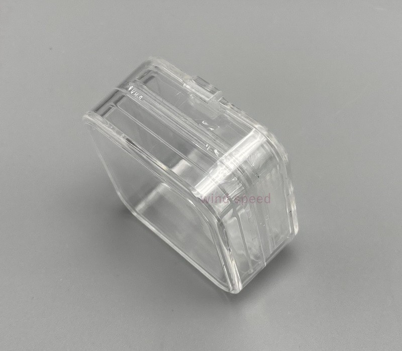 10Pcs Hinged Display Box Clear Membrane storage Boxes Denture False Teeth Case