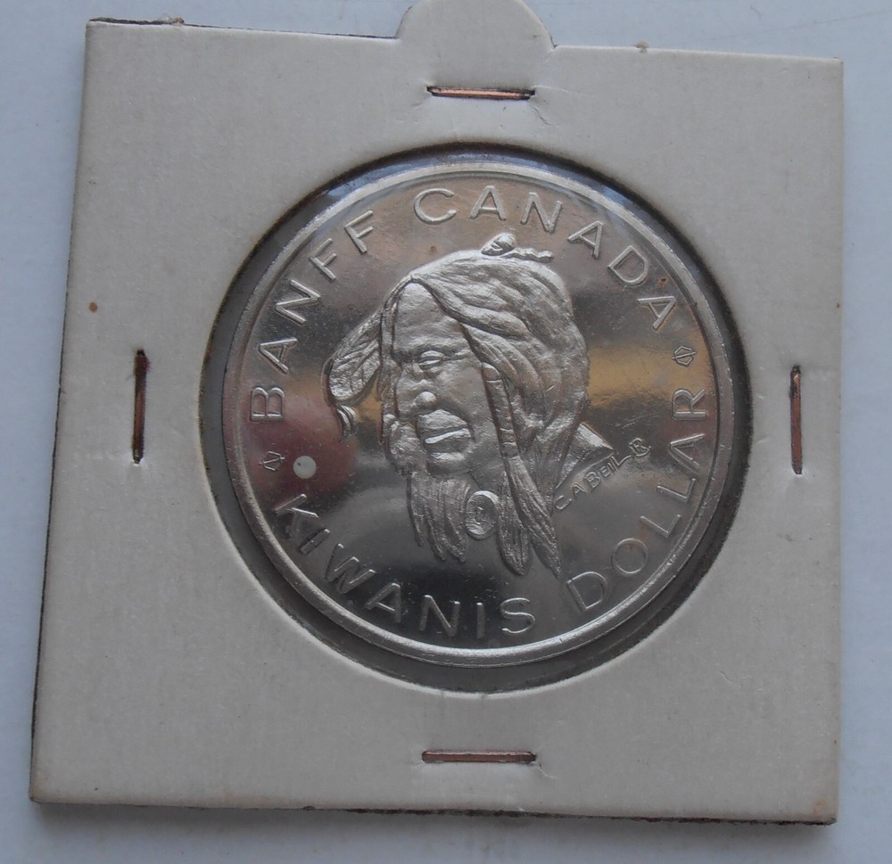 1971 BANFF CANADA KIWANIS INDIAN DAYS DOLLAR UNCIRCULATED