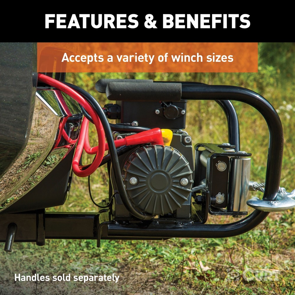 Hitch-Mounted Winch Mount (Fits 2" Receiver)