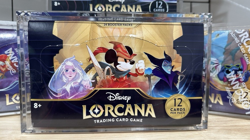 Disney Lorcana Booster Box Acrylic Case Magnetic Display Case