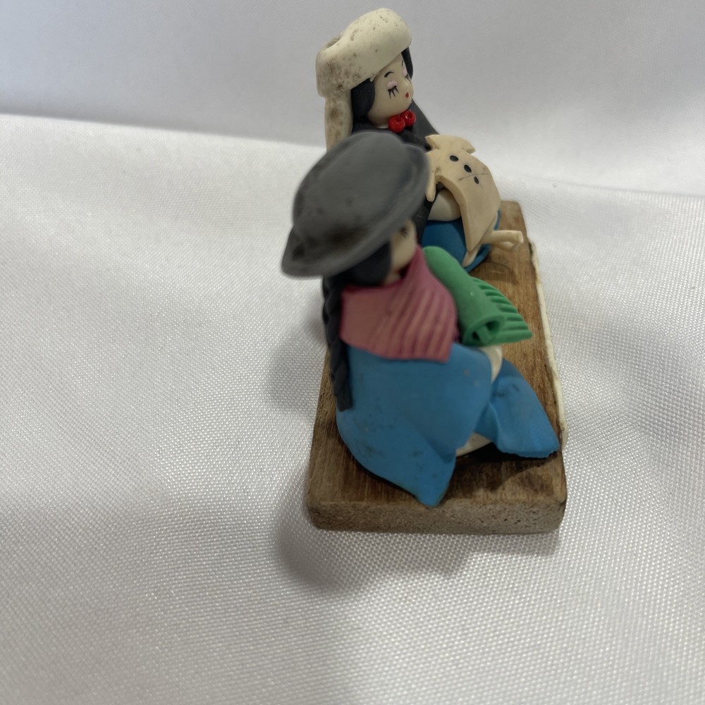 Handcrafted Peruvian Clay Couple