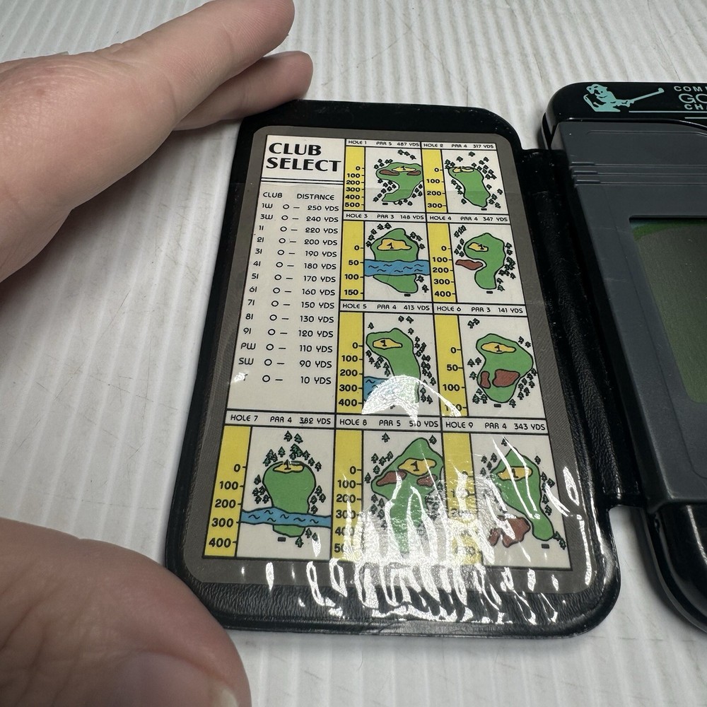 Computerized Golf Champion Handheld Electronic Game For Parts Or Not Working