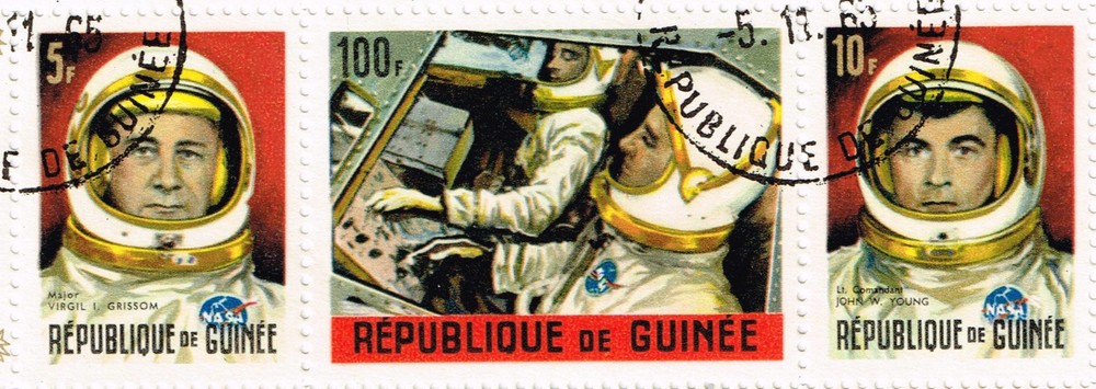 Guinee US Space Exporers stamps set 1965