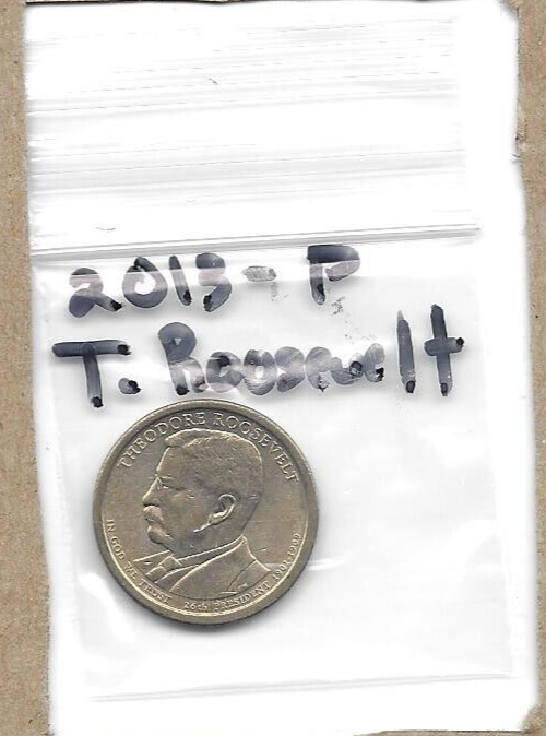 2013-P President T. Roosevelt Dollar.