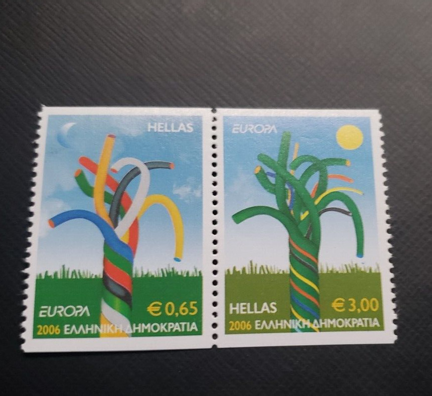 Greece 2006 Europa Cept MNH INTEGRATION VERT PERF  SUPERB HELLAS 2421A-2422A