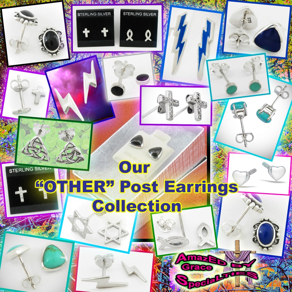 Sparkling 10mm Cross CZ Post Earrings - NEW!