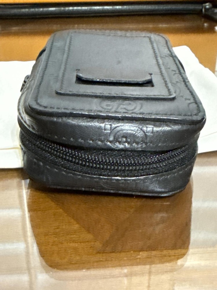 Gucci GG Black Leather Accessory Case