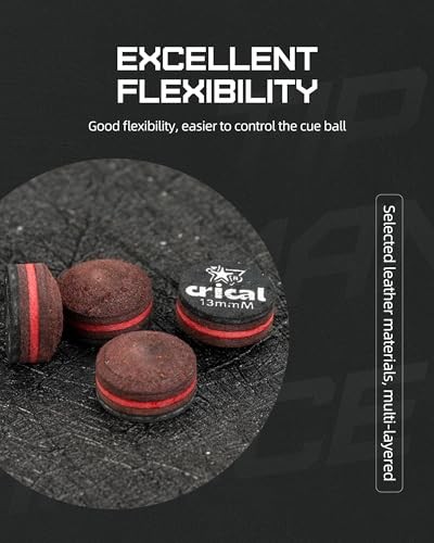 Pool Cue Tips 5 Layer Pooltick Tips (Hardnessoft/Medium/Hard) 10.5mm S