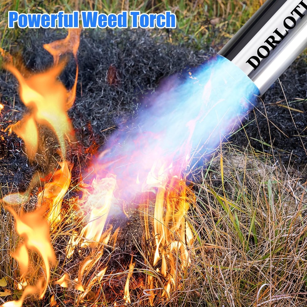 Propane Torch Weed Burner High Output Flame Torch 10FT Hose Igniter