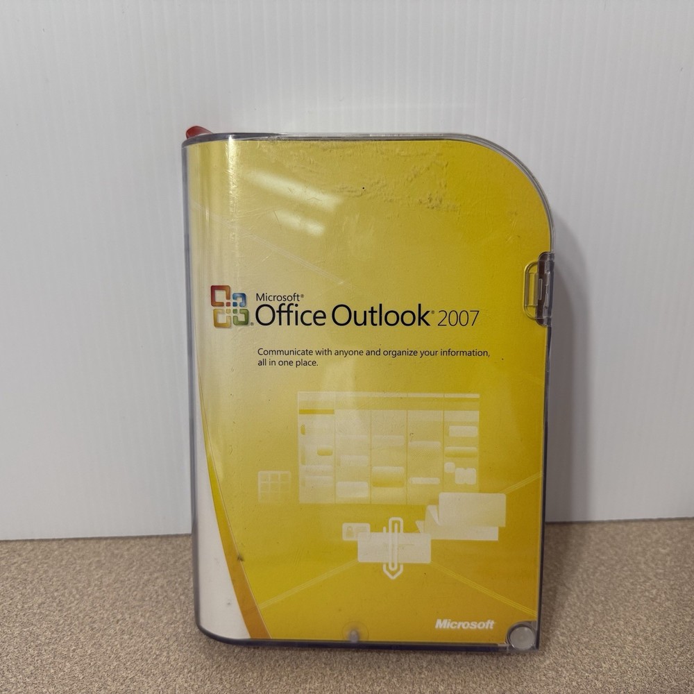 Microsoft Office Outlook 2007 Software Complete w/ Product Key OPEN BOX