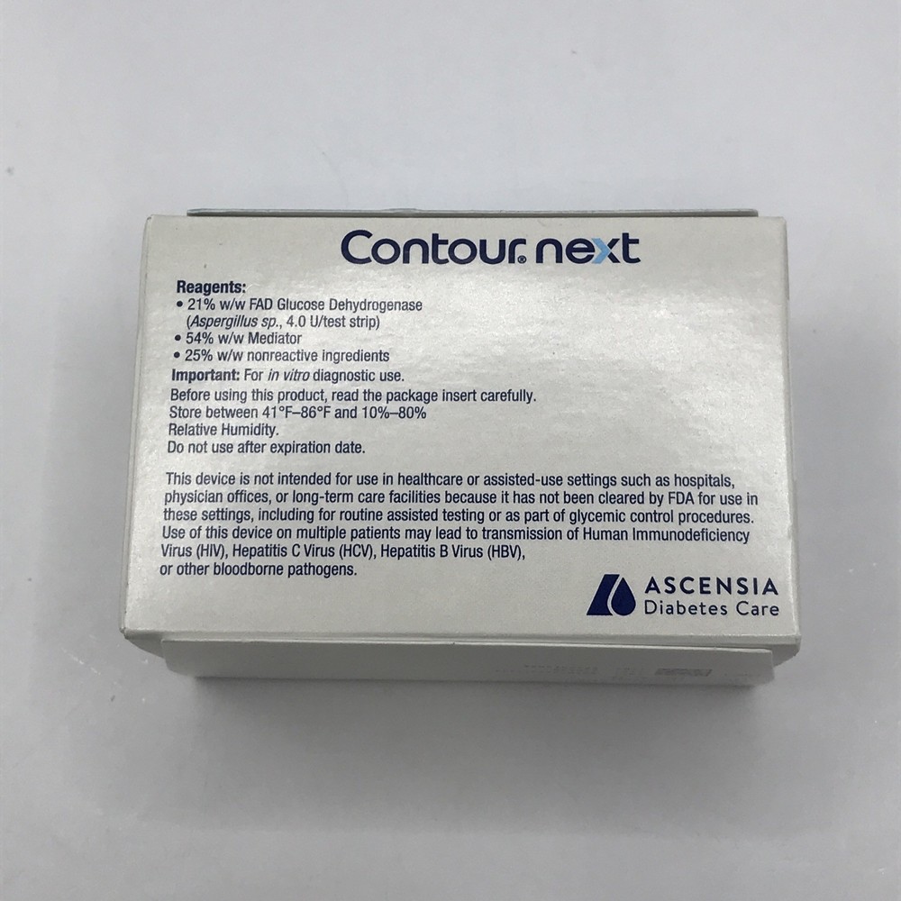 Contour Next Blood Glucose Test Strips exp 04/2027 No Coding 100 Test Strips