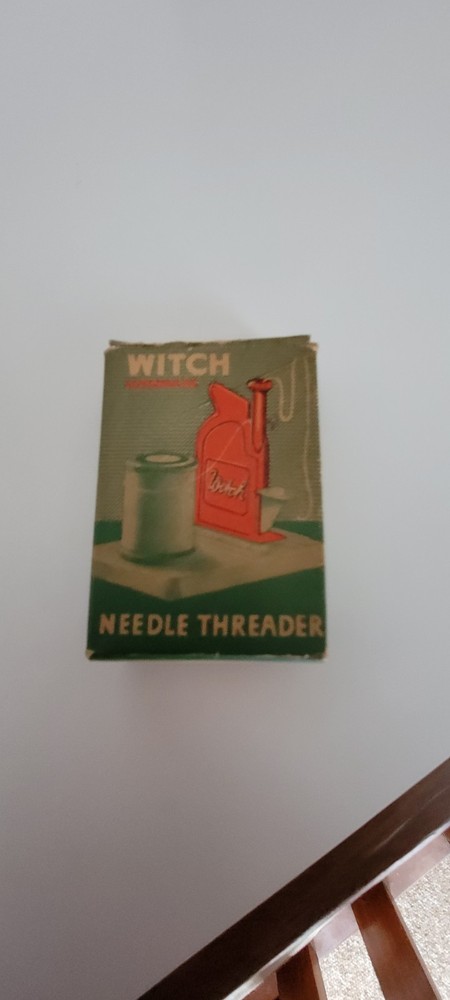 Vintage Witch Automatic Needle Threader USA Sewing Tool With Original Box