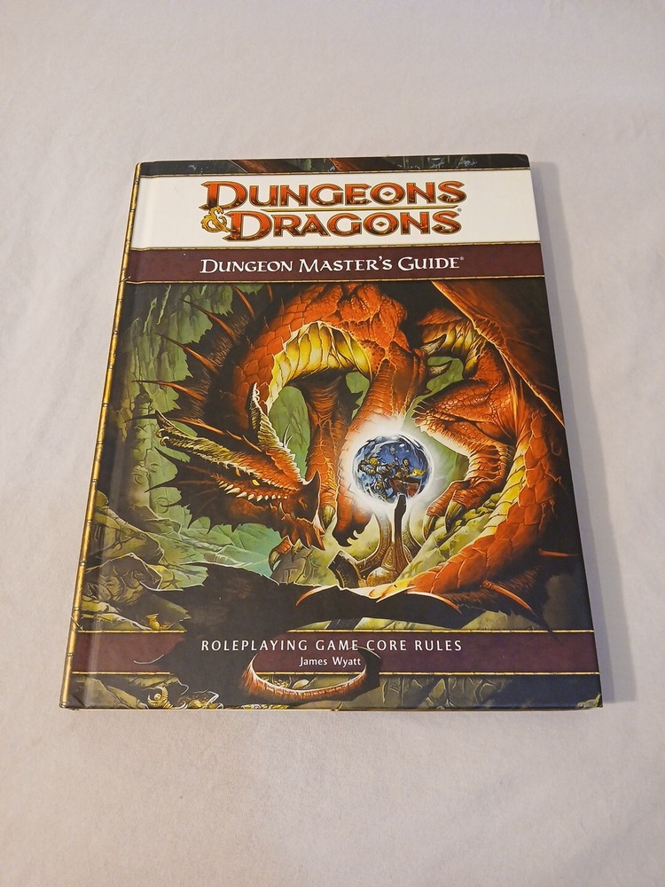 Dungeons and Dragons Core Rulebooks lot 4th edition starter set with 3 Dice Sets