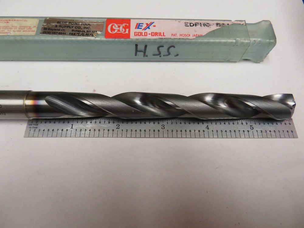 19/32" OSG HSS Cobalt Drill, Through Coolant