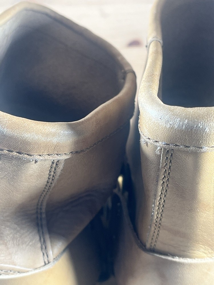 Durango Ankle Harness Boots Tan leather Logger Engineer Sz 11 E Preowned