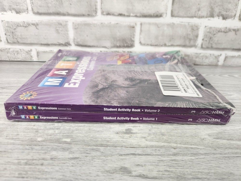 Math Expressions Common Core Grade 3 Student Activity Book Vol 1 & 2 HMH