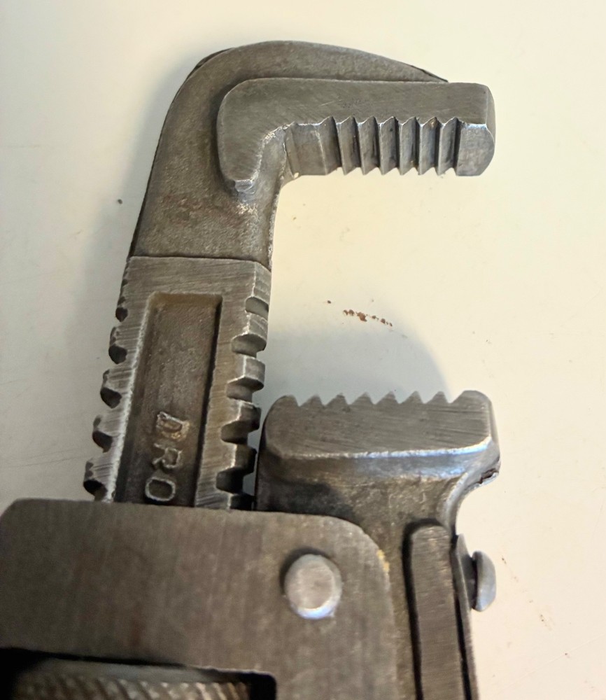 Vintage Adjustable Wrench Lot 10" & 14" Red Handle