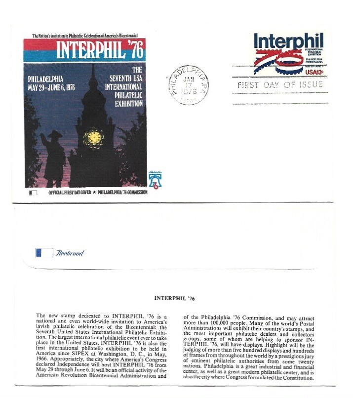 1632  Interphil '76, Fleetwood FDC
