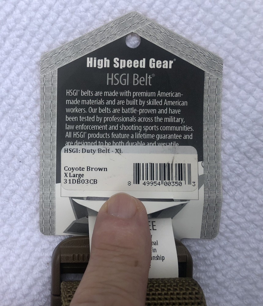 HSGI Duty Belt, Coyote Brown, XL
