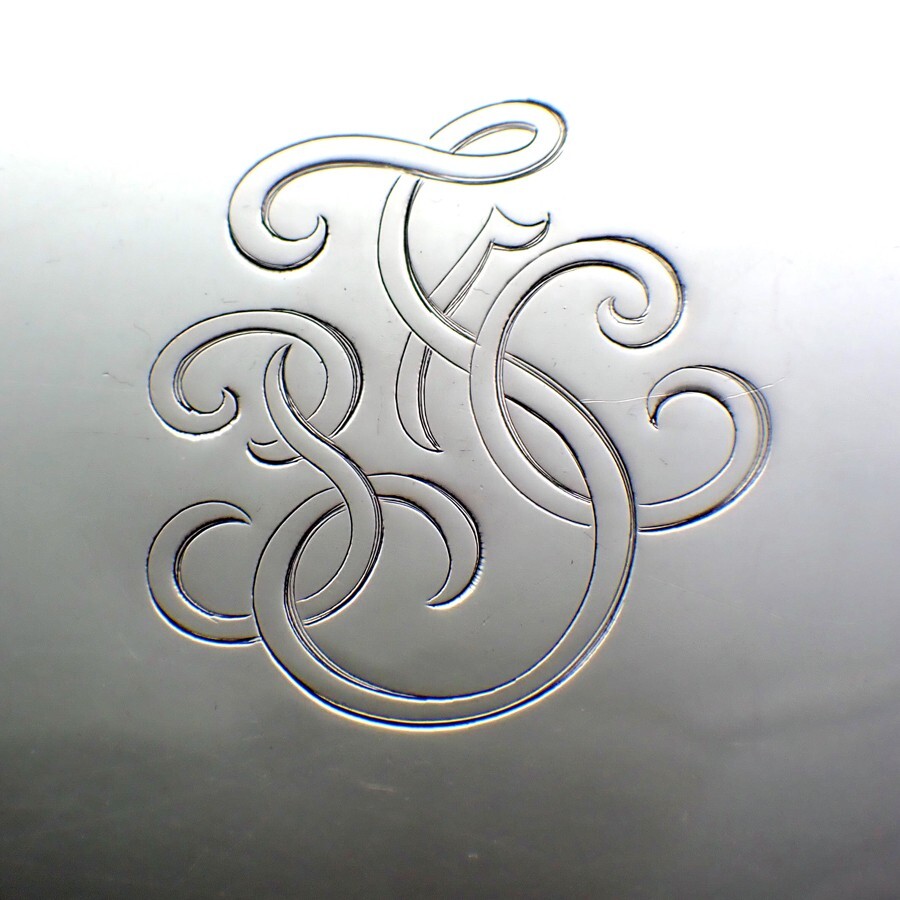Gallery Tray Tiffany Co Sterling Silver Mono PFC