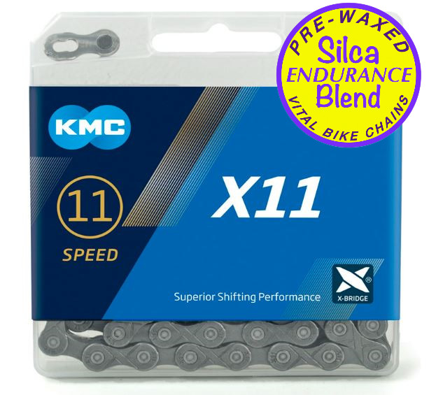 KMC X11 Chain 11 speed Gray - SILCA ENDURANCE WAXED